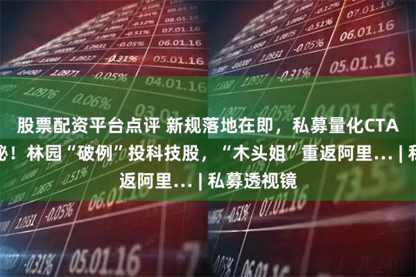 股票配资平台点评 新规落地在即，私募量化CTA收益大揭秘！林园“破例”投科技股，“木头姐”重返阿里… | 私募透视镜