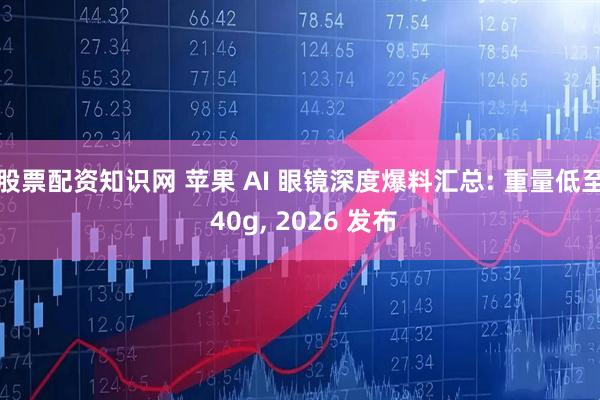 股票配资知识网 苹果 AI 眼镜深度爆料汇总: 重量低至 40g, 2026 发布