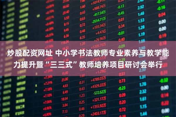 炒股配资网址 中小学书法教师专业素养与教学能力提升暨“三三式”教师培养项目研讨会举行